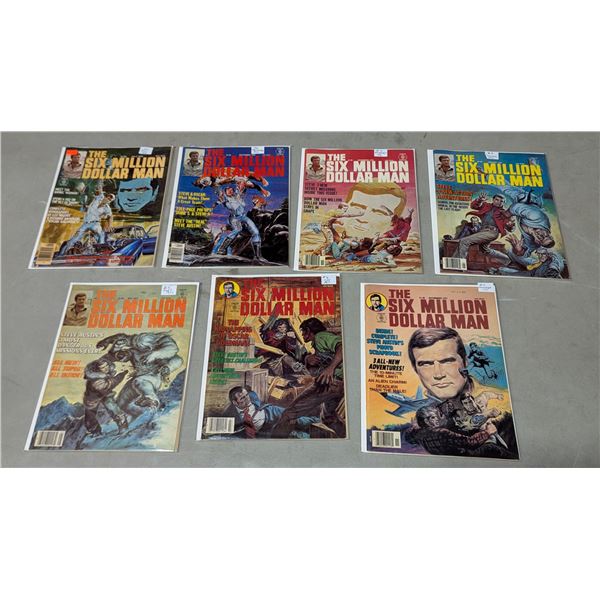 VTG Six Million Dollar Man Magazine Lot - #7, Oscar Goldman Kidnapping & More
