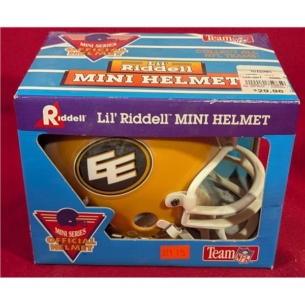 VTG Riddell Edmonton Eskimos CFL Mini Football Helmet - Sealed
