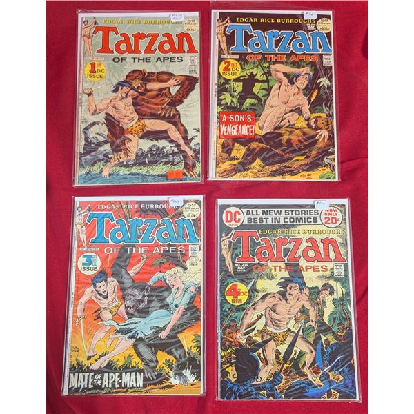 VTG 1972 DC Tarzan #207-210 Consecutive Run - First 4 DC Issues