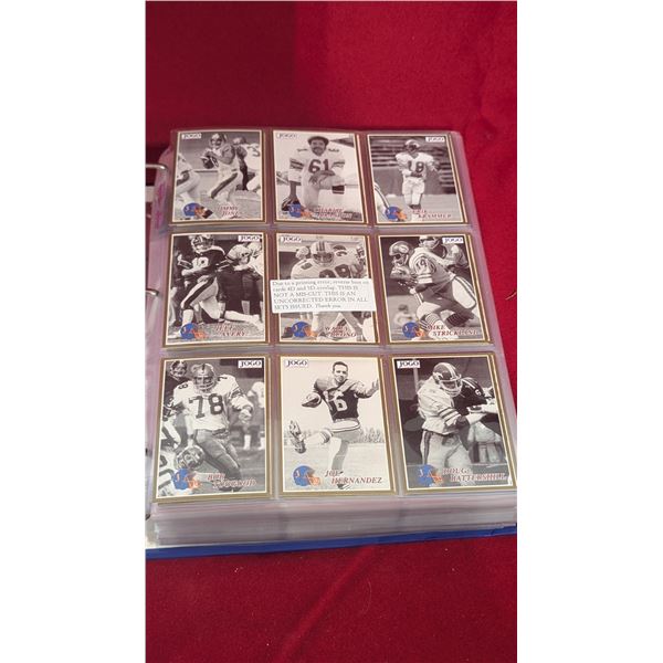 VTG JOGO CFL Football Card Collection Binder - Edmonton, Toronto & More