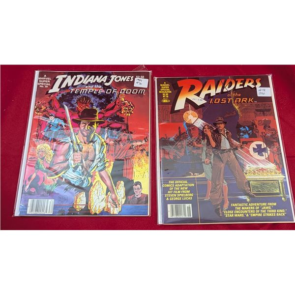 VTG Marvel Super Special #18 Raiders of the Lost Ark & #30 Indiana Jones Temple of Doom