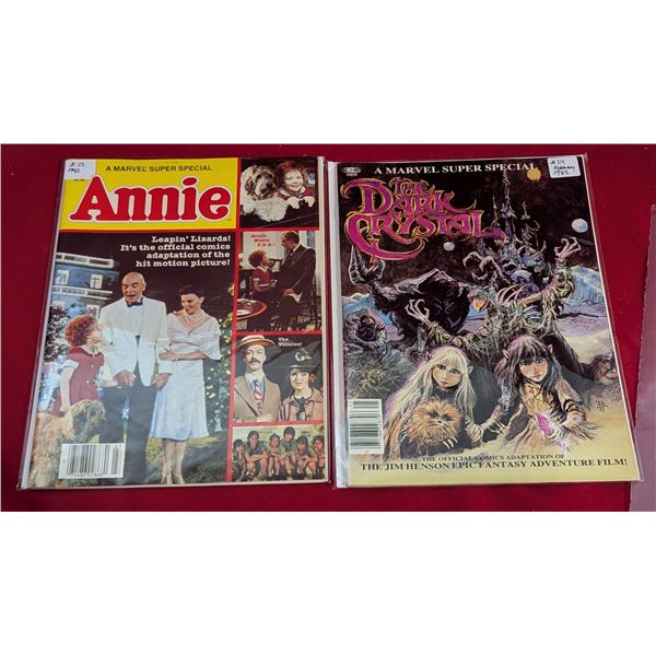 VTG Marvel Super Special #23 Annie & #24 The Dark Crystal Magazine Lot