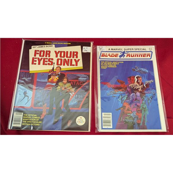 VTG Marvel Super Special #22 Blade Runner & #19 James Bond For Your Eyes Only