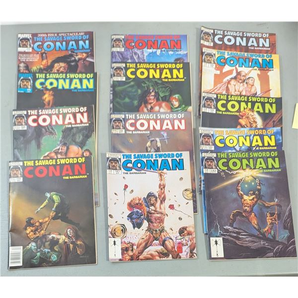 VTG Marvel Savage Sword of Conan #142-148, #150, #154-155, #165, #175, #200