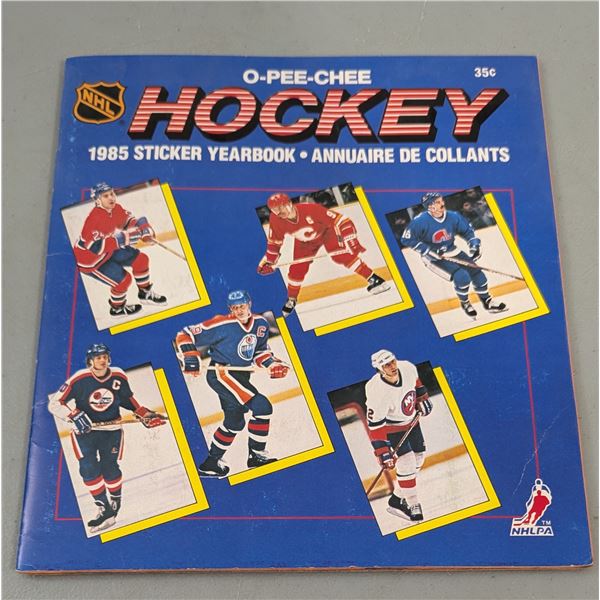 VTG 1985-86 O-Pee-Chee NHL Hockey Sticker Album - Incomplete