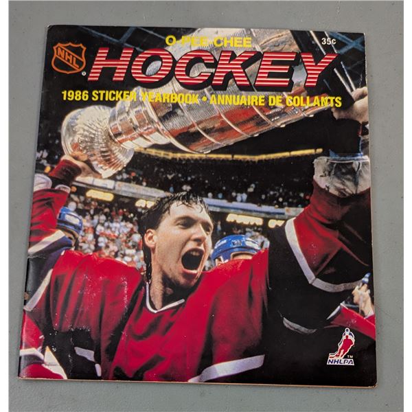 VTG 1986-87 O-Pee-Chee NHL Hockey Sticker Album - Incomplete