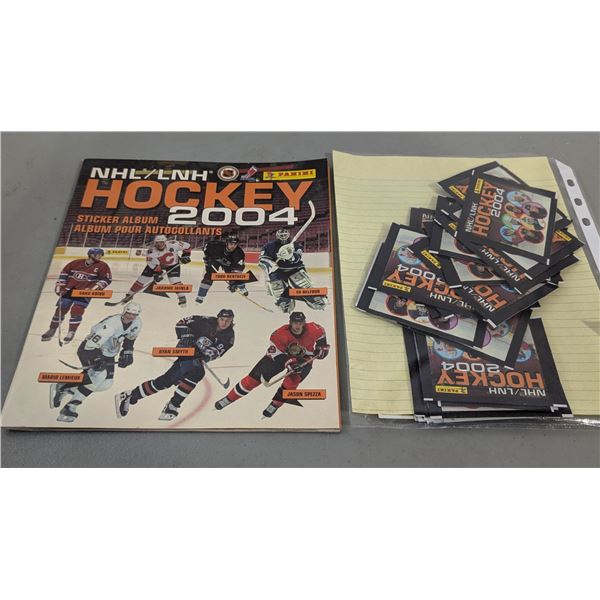 2004-05 Panini NHL Hockey Sticker Album - Incomplete