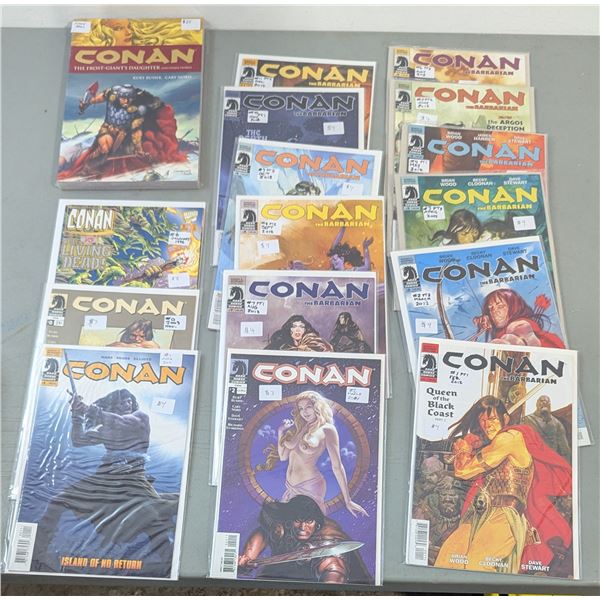 Dark Horse Conan the Barbarian Comic Lot - #1, Queen of the Black Coast, Brian Wood & More