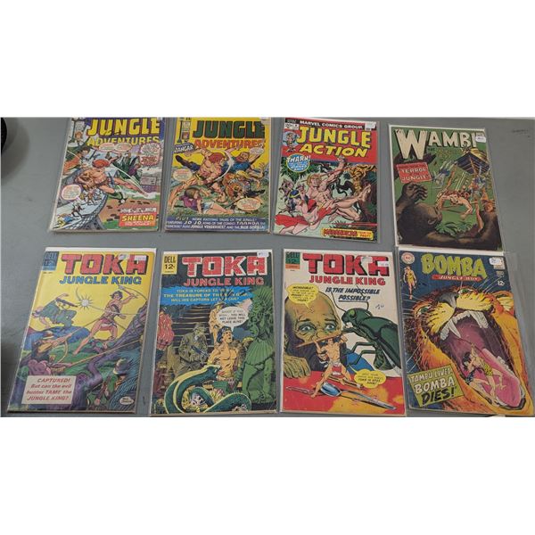 VTG Jungle Comic Lot - Toka Jungle King, Wambi, Bomba, Jungle Action & More