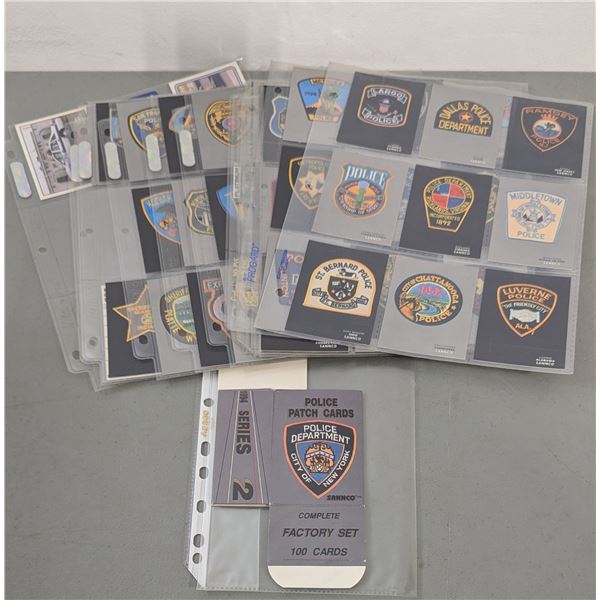 VTG SANCO Police Patch Cards Series 2 Complete 100-Card Factory Set