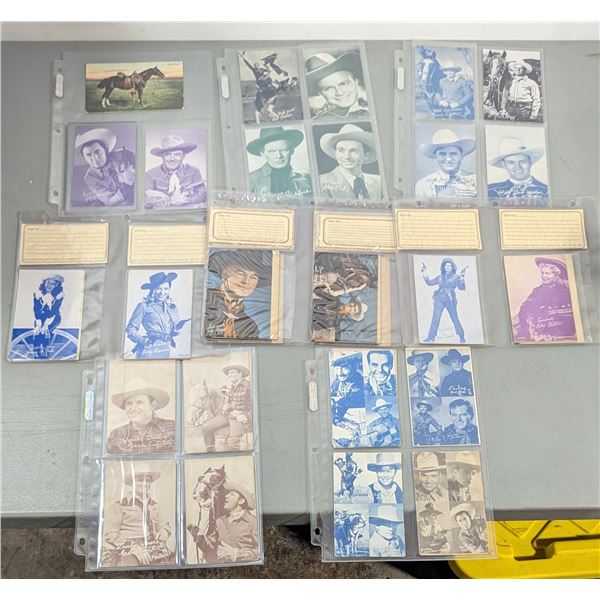 VTG Western Cowboy Star Photo & Card Lot - Gene Autry, Roy Rogers, Smiley Burnette & More