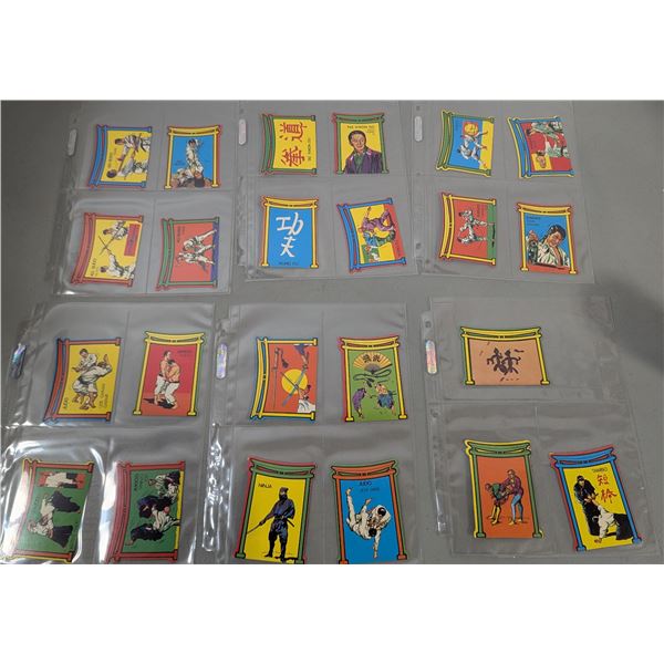 VTG 1979 Dunkin Martial Arts Trading Card Collection - Judo, Kung Fu, Karate & More