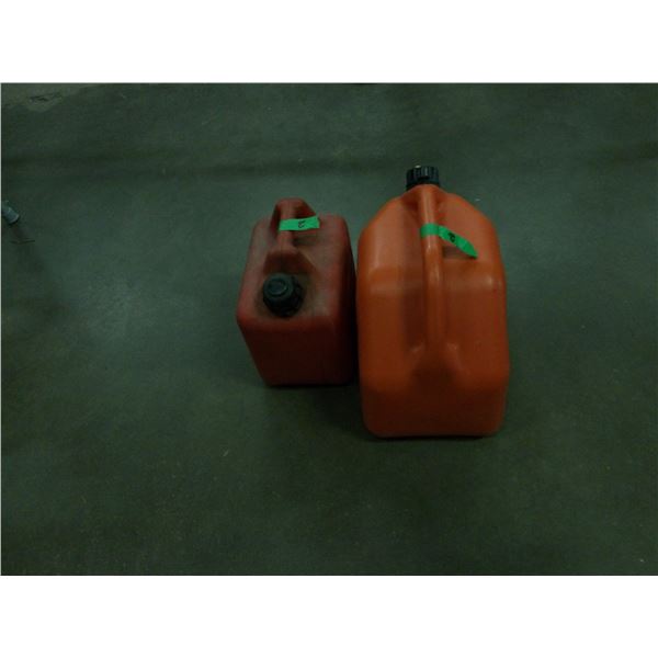 UNCLAIMED STORAGE:  2 GAS CANS