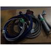 Image 1 : BOX C/W STAINLESS STEEL HOSES, PLASTIC HOSES, ETC