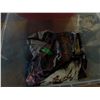 Image 3 : UNCLAIMED STORAGE:  2 CU FT RUBBERMAID TOTE & LID C/W ASSORTED SEWING MATERIAL