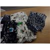Image 1 : UNCLAIMED STORAGE:  2 CU FT RUBBERMAID TOTE & LID C/W ASSORTED SEWING MATERIAL