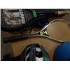 Image 5 : BOX C/W 2 BICYCLE HELMETS, 2 HAMMOCKS, & 2 RACKETS