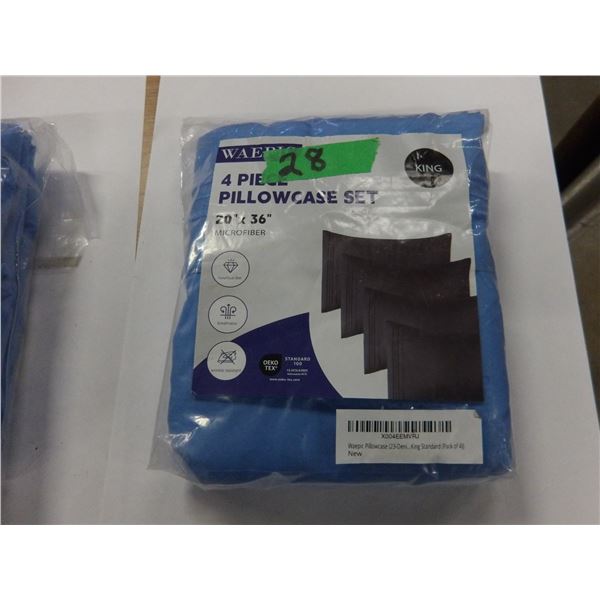 STORE RETURN (AS IS):  BAG C/W 4 KING SIZE PILLOW CASES