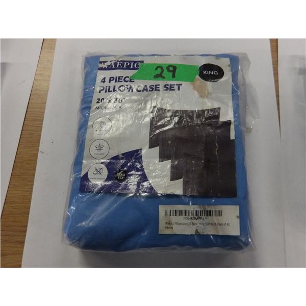 STORE RETURN (AS IS):  BAG C/W 4 KING SIZE PILLOW CASES