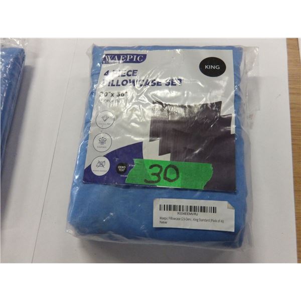 STORE RETURN (AS IS):  BAG C/W 4 KING SIZE PILLOW CASES