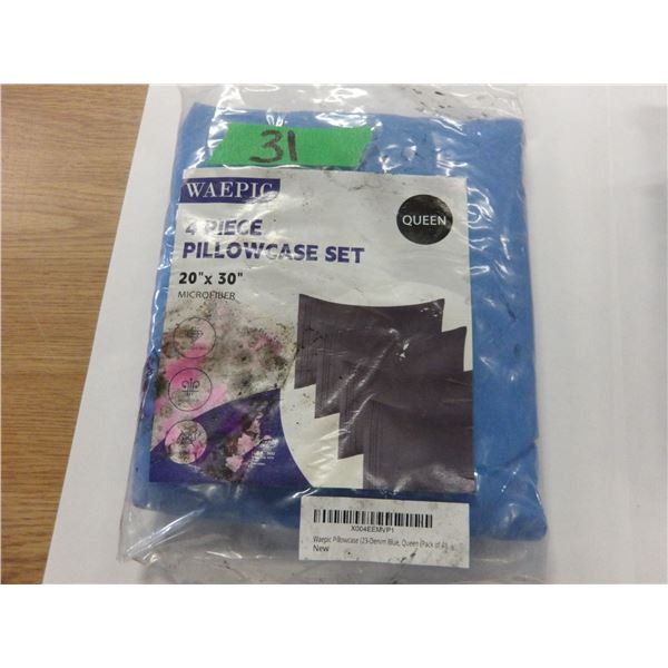 STORE RETURN (AS IS):  4 QUEEN SIZE PILLOW CASES