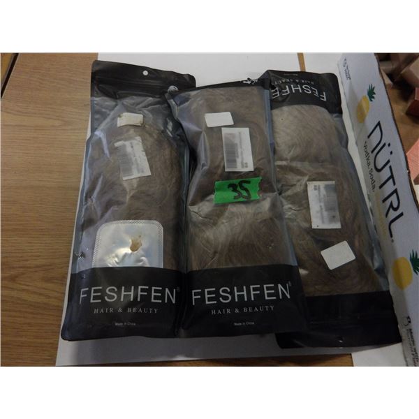 STORE RETURNS (AS IS):  FLAT C/W WIGS, NAIL POLISH, MAKE-UP, ETC