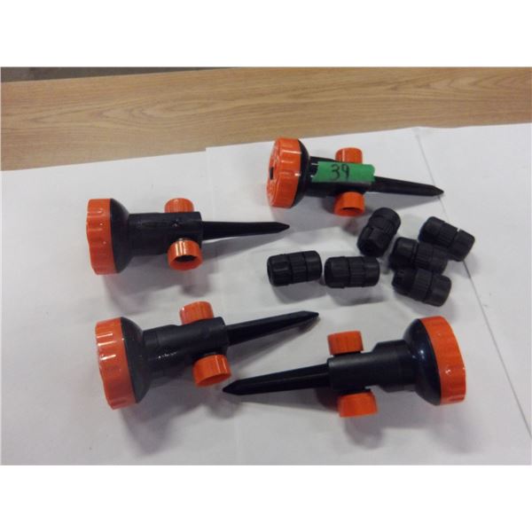 4" LAWN WATER SPRINKLER, 6 UNIONS
