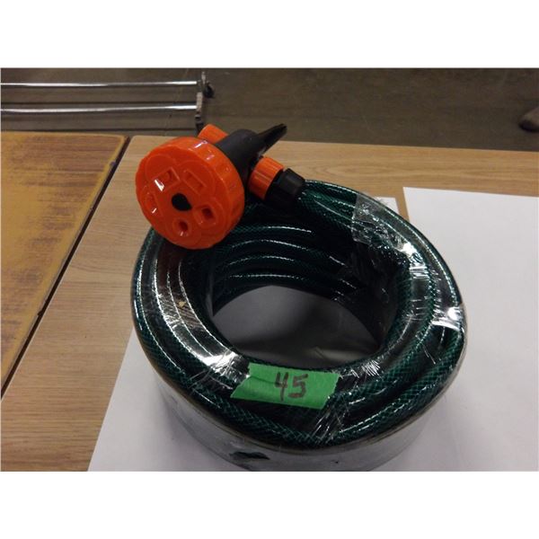 NEW:  50' VINYL WATER HOSE C/W SPRINKLER