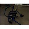 Image 1 : BLUE WALKER WITH BRAKES AND STEERING WHEELS
