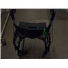Image 2 : BLACK WALKER WITH BRAKES & STEERING WHEELS
