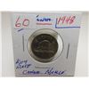 Image 7 : 1948 KEY DATE CANADA KING GEORGE VI NICKEL