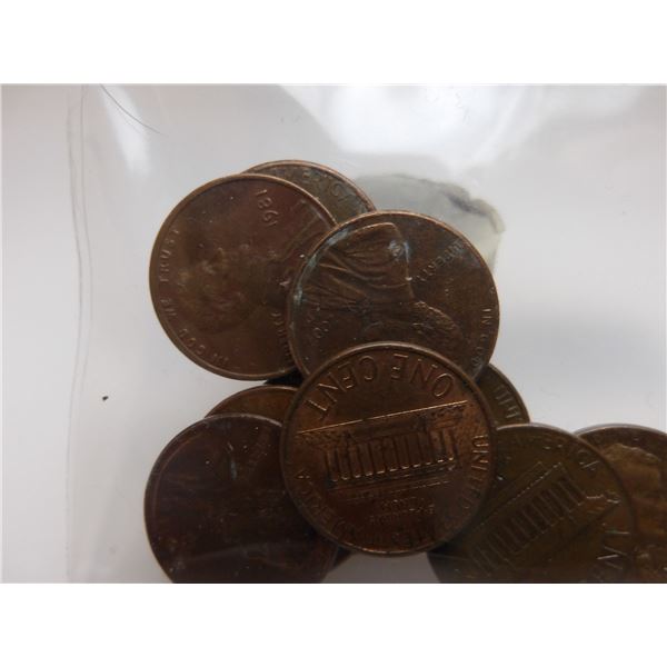 LOT OF 10 LAST OF USA LINCOLN MIXED DATE PENNIES