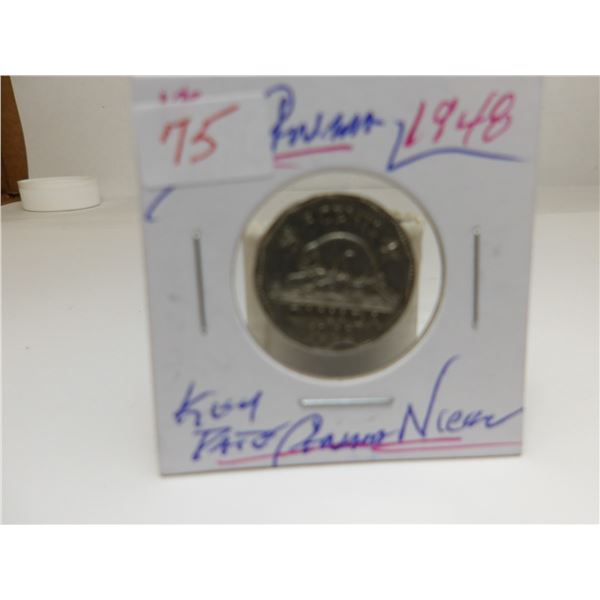 1948 KEY DATE CANADA KING GEORGE VI NICKEL