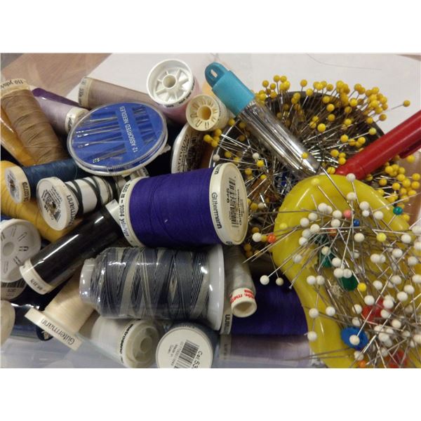 UNCLAIMED STORAGE:  THREAD, PINS, ETC?