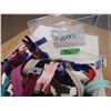 Image 3 : UNCLAIMED STORAGE:  TOTE C/W ASSORTED ZIPPERS?
