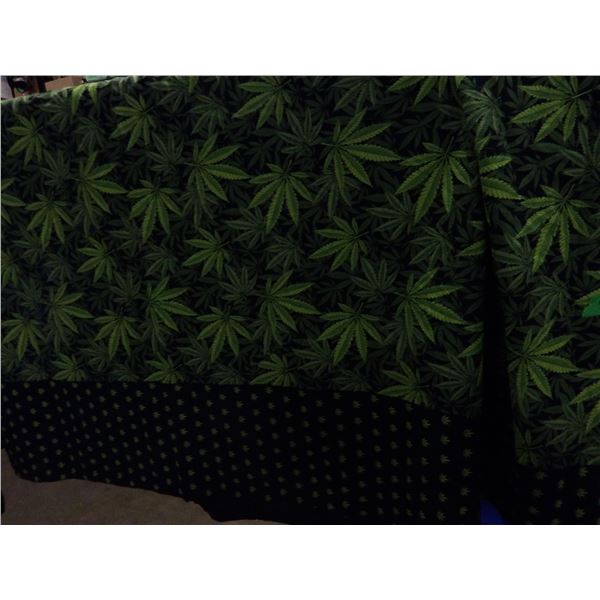 UNCLAIMED STORAGE:  DOUBLE "WEED" QUILT