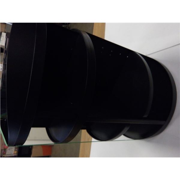 UNCLAIMED STORAGE:  BLACK DISPLAY RACK