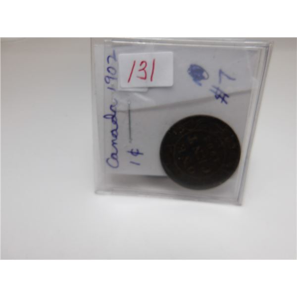 1902 CANADA KING EDWARD VII LARGE PENNY