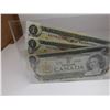 Image 1 : 3 - SEQUENTIAL SERIAL NUMBER UNCIRCULATED CANADA BANK NOTES