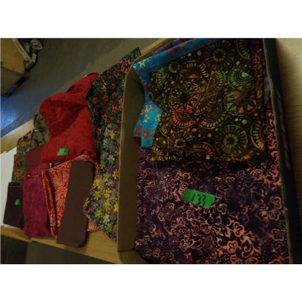 UNCLAIMED STORAGE:  FLAT C/W ASSORTED NEW FABRIC