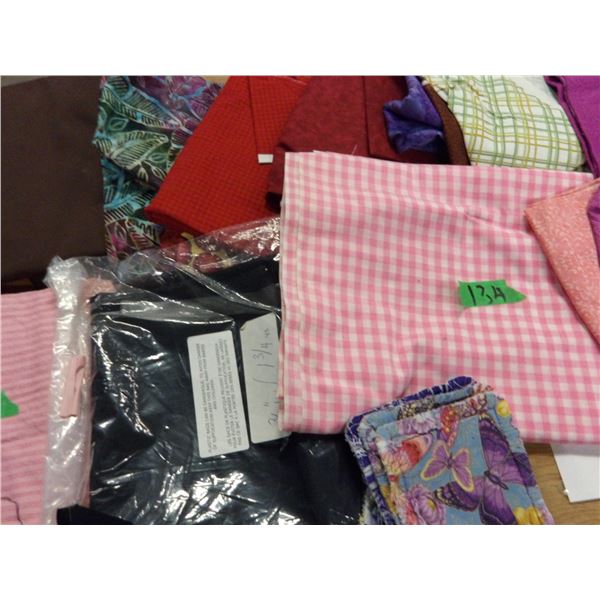 UNCLAIMED STORAGE:  ASSORTMENT OF NEW FABRIC