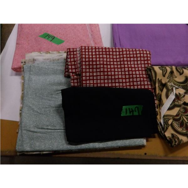 UNCLAIMED STORAGE:  ASSORTMENT OF NEW FABRIC
