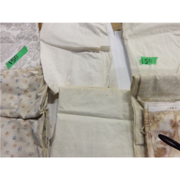 UNCLAIMED STORAGE:  FLAT C/W ASSORTED FABRIC