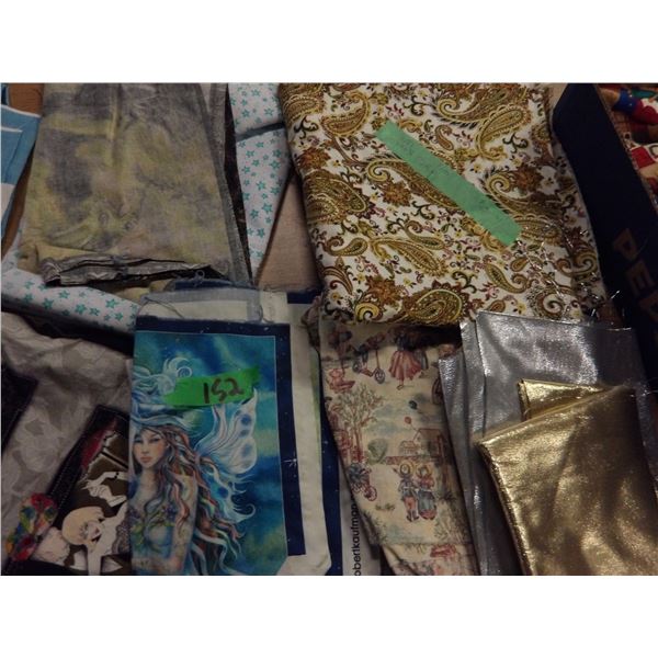 UNCLAIMED STORAGE:  FLAT C/W ASSORTMENT OF FABRIC