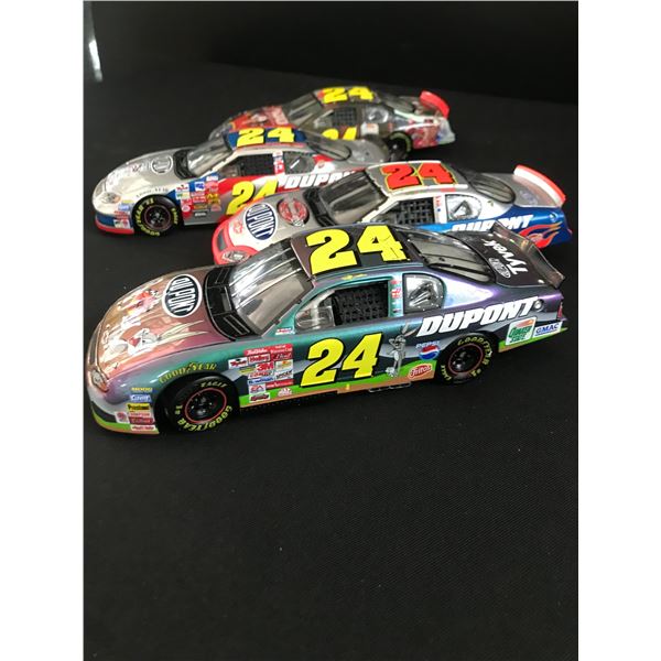 LOT OF 4 LOOSE DUPONT #24 RACING CARS