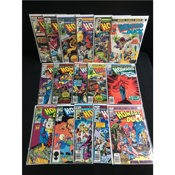 LOT OF 16 HOWARD THE DUCK COMICS - MARVEL COMICS
