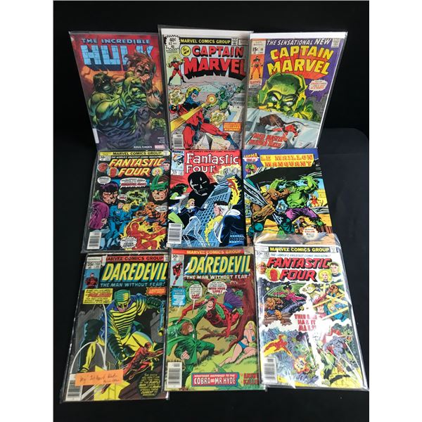 LOT OF 9 MIXED TITLE MARVEL COMICS