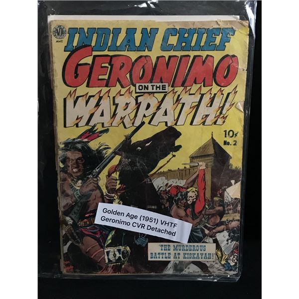 INDIAN CHIEF GERONIMO ON THE WARPATH #2 (1951) - AN AVON PUBLICATION