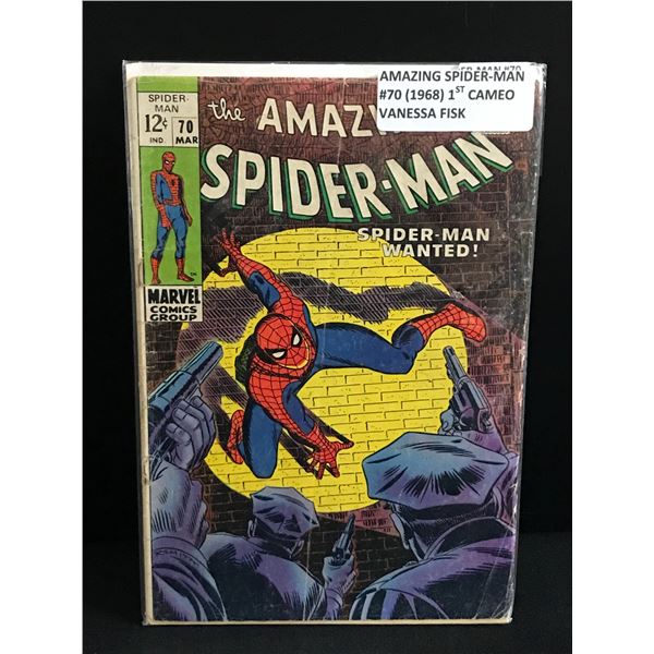 THE AMAZING SPIDERMAN #70 (1968) 1ST CAMEO VANESSA FISK - MARVEL COMICS