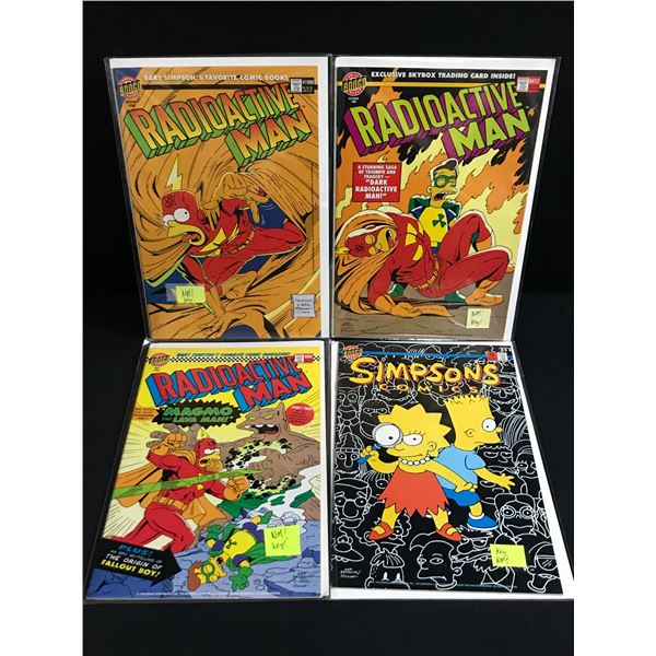 LOT OF 4 SIMPSONS COMICS - BONGO COMICS
